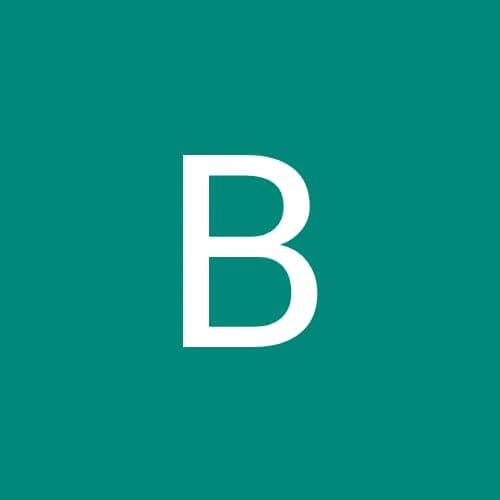 White uppercase letter B positioned in the center of a dark teal square background.